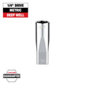 Milwaukee 45-34-9050 1/4 in. Drive 12mm Metric 6-Point Deep Socket - Ace Tool Group - Milwaukee