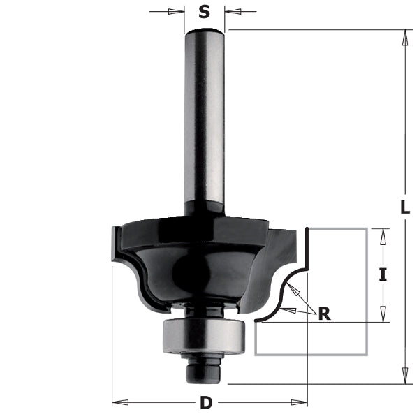 CMT 84001 Contractor Roman Ogee Bit, 1-1/8-inch - Ace Tool Group - CMT