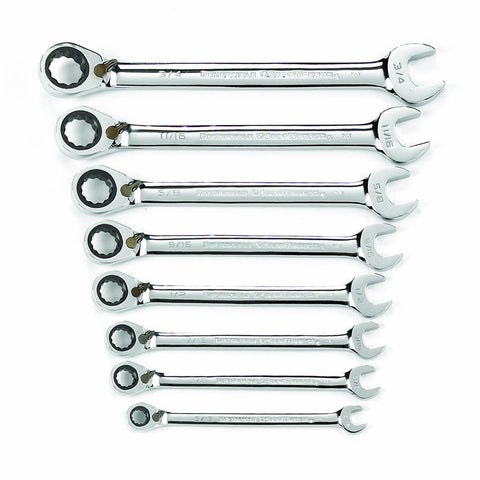 GearWrench 9533N 8pc. 12 Point Combo Wrench Set - Ace Tool Group - Gearwrench
