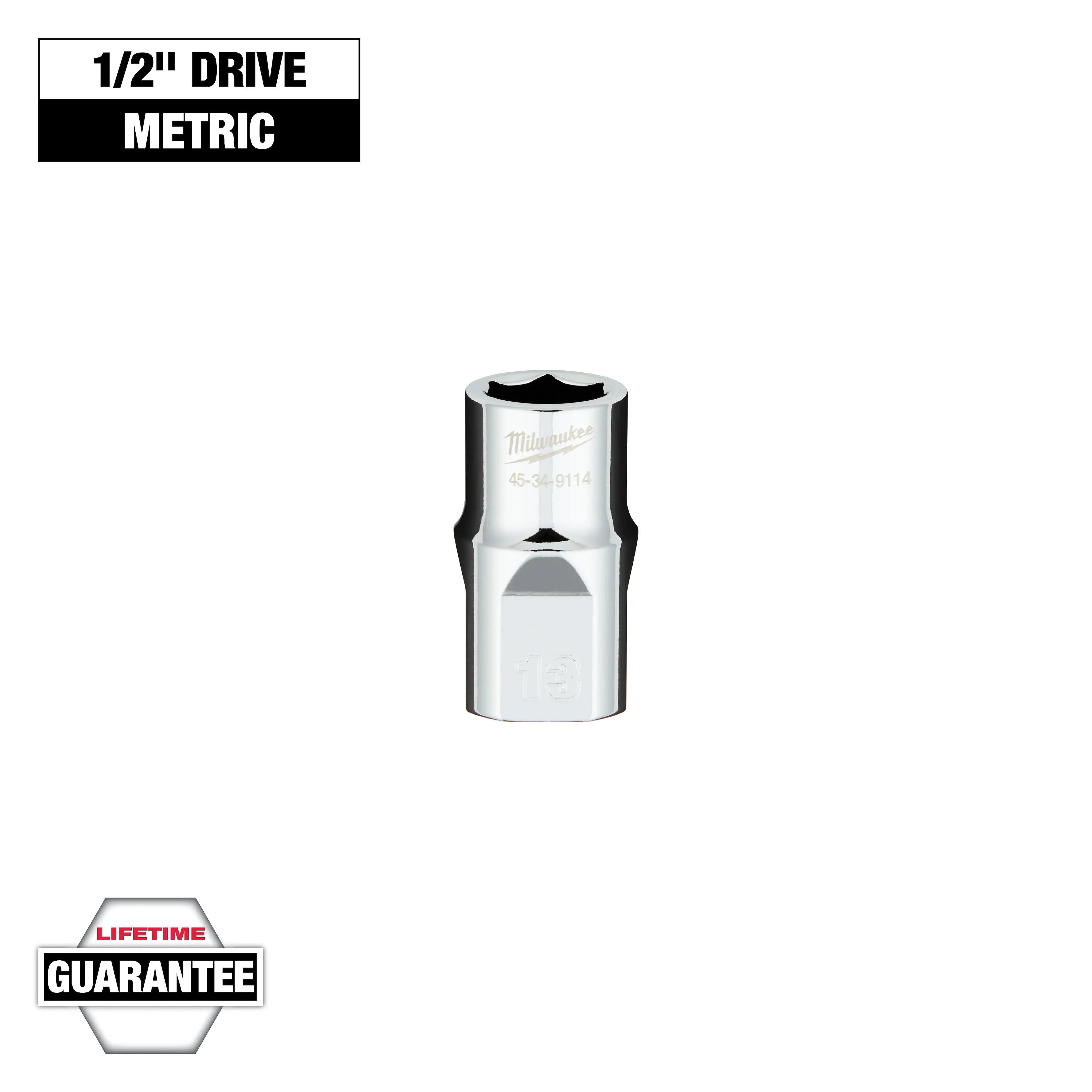 Milwaukee 45-34-9114 1/2" DRIVE 13MM SOCKET - Ace Tool Group - Milwaukee