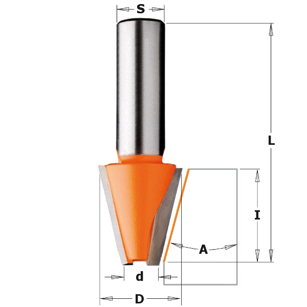 Cmt 881.521.11 Solid Surface Bevel Bit - Ace Tool Group - CMT