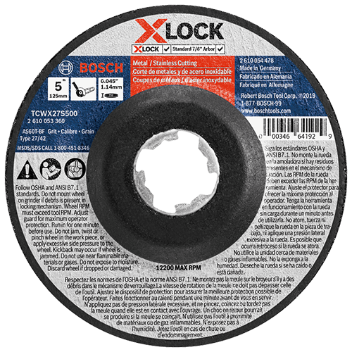 Bosch TCWX27S500 X-Lock Thin Metal 5 x .045 in. - Ace Tool Group - Bosch