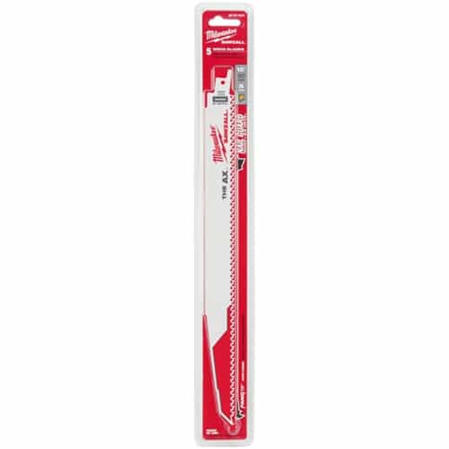 Milwaukee 48-00-5027 12" 5 TPI The Ax Sawzall Blade - Ace Tool Group - Milwaukee