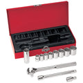 Klein Tools 65504 12-Piece 3/8-Inch Drive Socket Wrench Set - Ace Tool Group - Klein