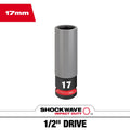 Milwaukee 49-66-7802 SHOCKWAVE Impact Duty 1/2 Drive 17MM Metric Lug Nut Wheel Socket - Ace Tool Group - Milwaukee