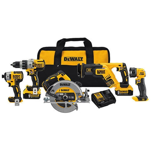 Dewalt Dck594P2 20V Max Xr 5 Tool Combo Kit - Ace Tool Group - DeWalt