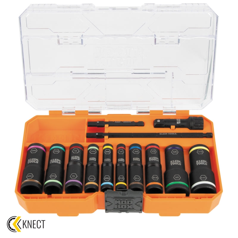 Klein 65239 Flip Socket Set, SAE/Metric 13 Pc - Ace Tool Group - Klein