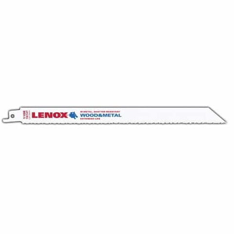 Lenox General Purpose Reciprocating Saw Blade With Power Blast Technology Bi-Metal 12-Inch 10/14 Tpi 25/Pk Model: - Ace Tool Group - Lenox