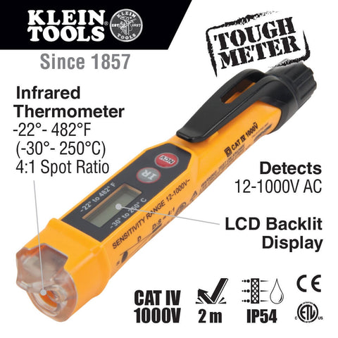 Klein NCVT-4IR Non-Contact Voltage Tester Pen - Ace Tool Group - Klein
