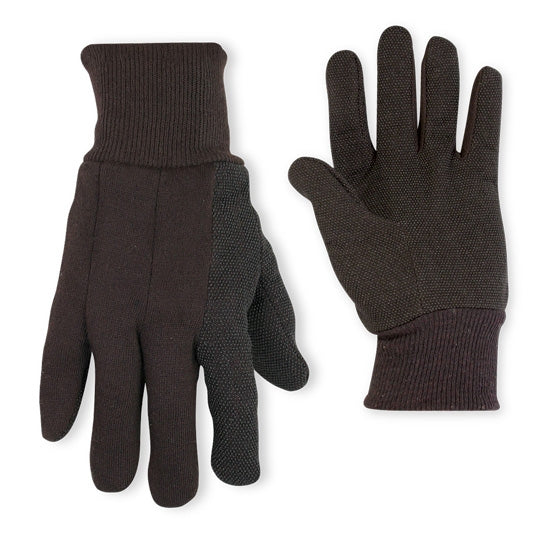 CLC Work Gear 2009 Brown Jersey Gloves with PVC Dots - Ace Tool Group - CLC
