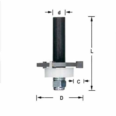Amana Tool 47728 Slott Cutter Bearing 3/8" Dept - Ace Tool Group - Amana Tool