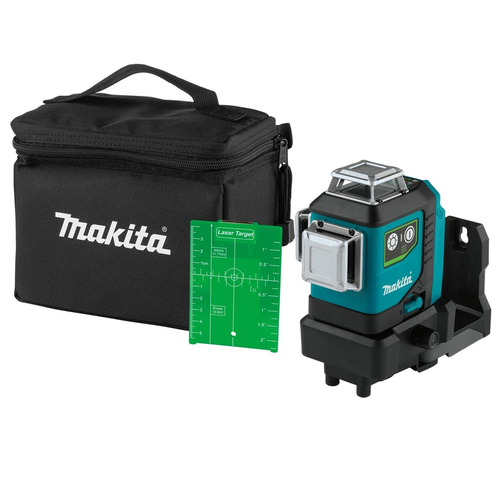 Makita SK700GD 12V max CXT Lithium-Ion Cordless Self-Leveling 360 Degree 3-Plane Green Laser, Class II, 510-530 nm, <2 mW, Tool Only