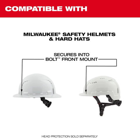 Milwaukee 48-73-1417 BOLT Gasketed Eye Visor - Tinted Dual Coat Lens (Compatible with  BOLT Safety Helmets & BOLT Hard Hats) - Ace Tool Group - Milwaukee