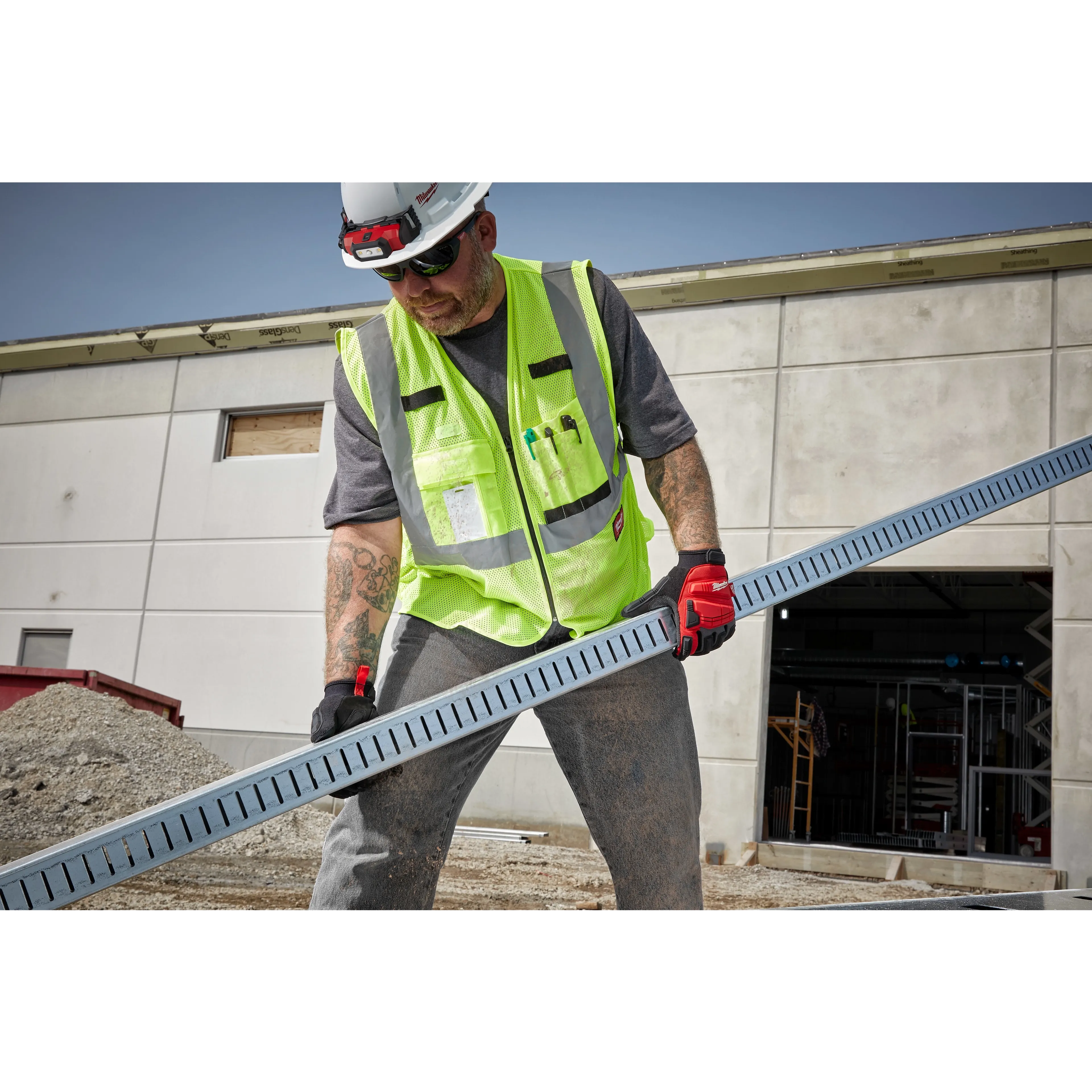 Milwaukee 48-73-5111 Class 2 High Visibility Yellow Mesh Safety Vest - 12 Pack - Ace Tool Group - Milwaukee