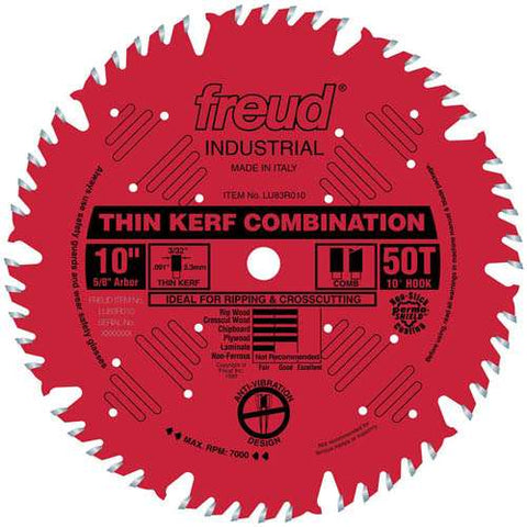 Freud Tools 10" Thin Kerf Combination Blade - Ace Tool Group - Freud