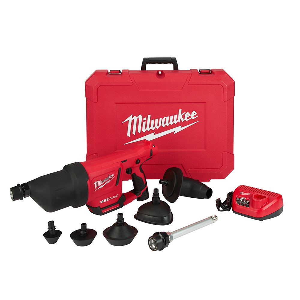 Milwaukee 2572B-21 M12 Drain Cleaning Air Gun Kit - Ace Tool Group - Milwaukee