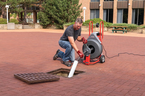 RIDGID 51402 K-750 Drain Cleaning Drum Machine with AUTOFEED, 0.63" Pigtail - Ace Tool Group - Ridgid