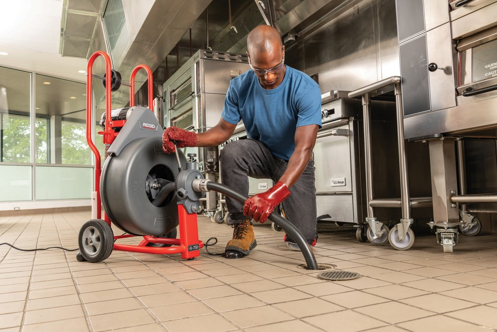 RIDGID 51402 K-750 Drain Cleaning Drum Machine with AUTOFEED, 0.63" Pigtail - Ace Tool Group - Ridgid