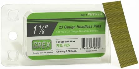 Grex P6/28-2.5 23 Gauge 1-1/8-Inch Headless Pins 2500 ct. - Ace Tool Group - Grex