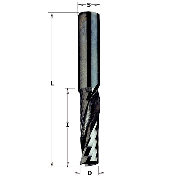 CMT 198.504.11 Solid Carbide Spiral Bit, 3/8-Inch Diameter, 3/8-Inch Shank - Ace Tool Group - CMT