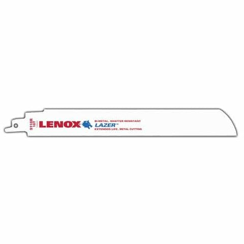 Lenox Lazer Metal Cutting Reciprocating Saw Blade Bi-Metal 9-Inch 18 Tpi 25/Pk - Ace Tool Group - Lenox