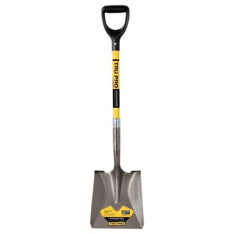 Truper 31201 Tru Pro 29-Inch Square Point Shovel with Fiberglass D-Handle - Ace Tool Group - Truper