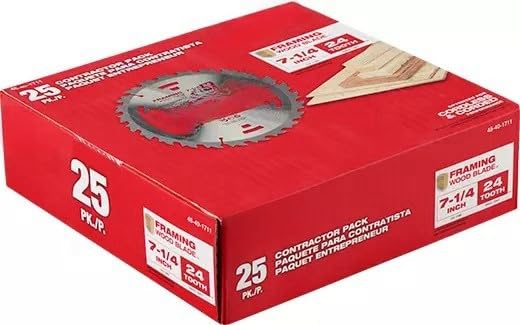 Milwaukee 48-40-1711 7-1/4" 24T Construction Framing Contractor Pack (25PK) - Ace Tool Group - Milwaukee