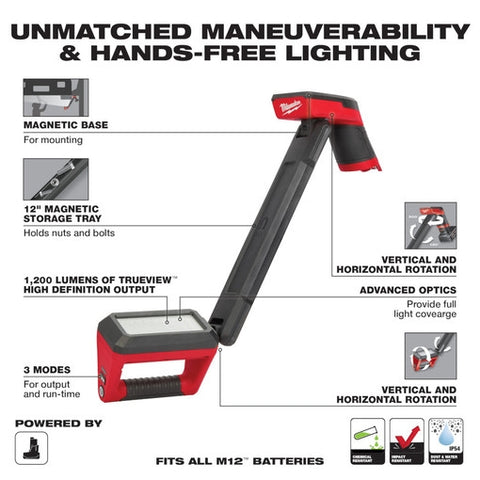 Milwaukee 2126-20 M12 Underbody Light Bare Tool - Ace Tool Group - Milwaukee