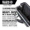 Klein 510216SPBLK Deluxe Black Canvas Bag 16 in. - Ace Tool Group - Klein