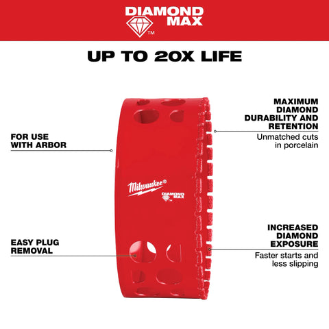 Milwaukee 49-56-5687  4-1/4" Diamond Max Hole Saw - Ace Tool Group - Milwaukee