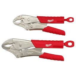 Milwaukee 48-22-3402 2 Pc. 7" & 10" TORQUE LOCK CURVED JAW LOCKING PLIERS SET WITH GRIP - Ace Tool Group - Milwaukee