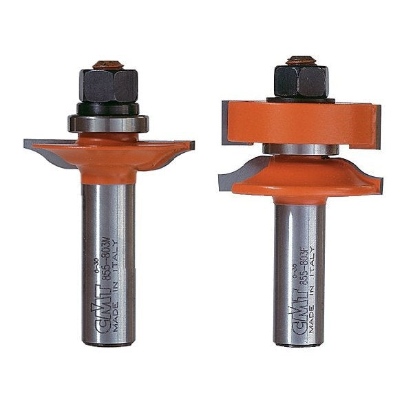 CMT 855.803.11MF 2-Pcs Ogee Rail & Stile Bit Set, 1/2-Inch Shank - Ace Tool Group - CMT