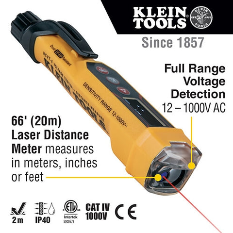Klein Tools NCVT-6 Volt Tester with Laser Dist Meter - Ace Tool Group - Klein