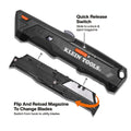 Klein Auto-Loading Retractable Utility Knife with Dual-Sided Blade Magazine - Ace Tool Group - KLEIN