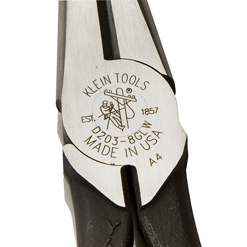 Klein D203-8-GLW Hi-Viz Long Nose Side Cutting Pliers - Ace Tool Group - Klein