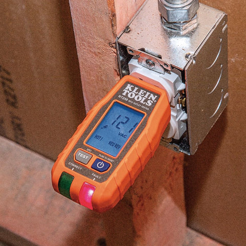 Klein Tools RT250 GFCI Receptacle Tester with LCD - Ace Tool Group - Klein