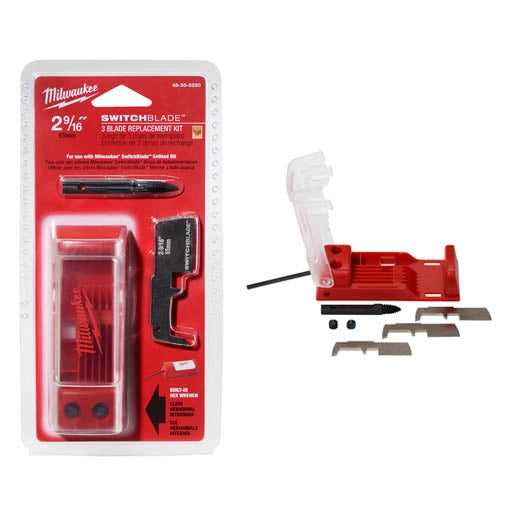 Milwaukee 48-25-5250 SWITCHBLADE 3 Blade Replacement Kit - 2-9/16"" - Ace Tool Group - Milwaukee
