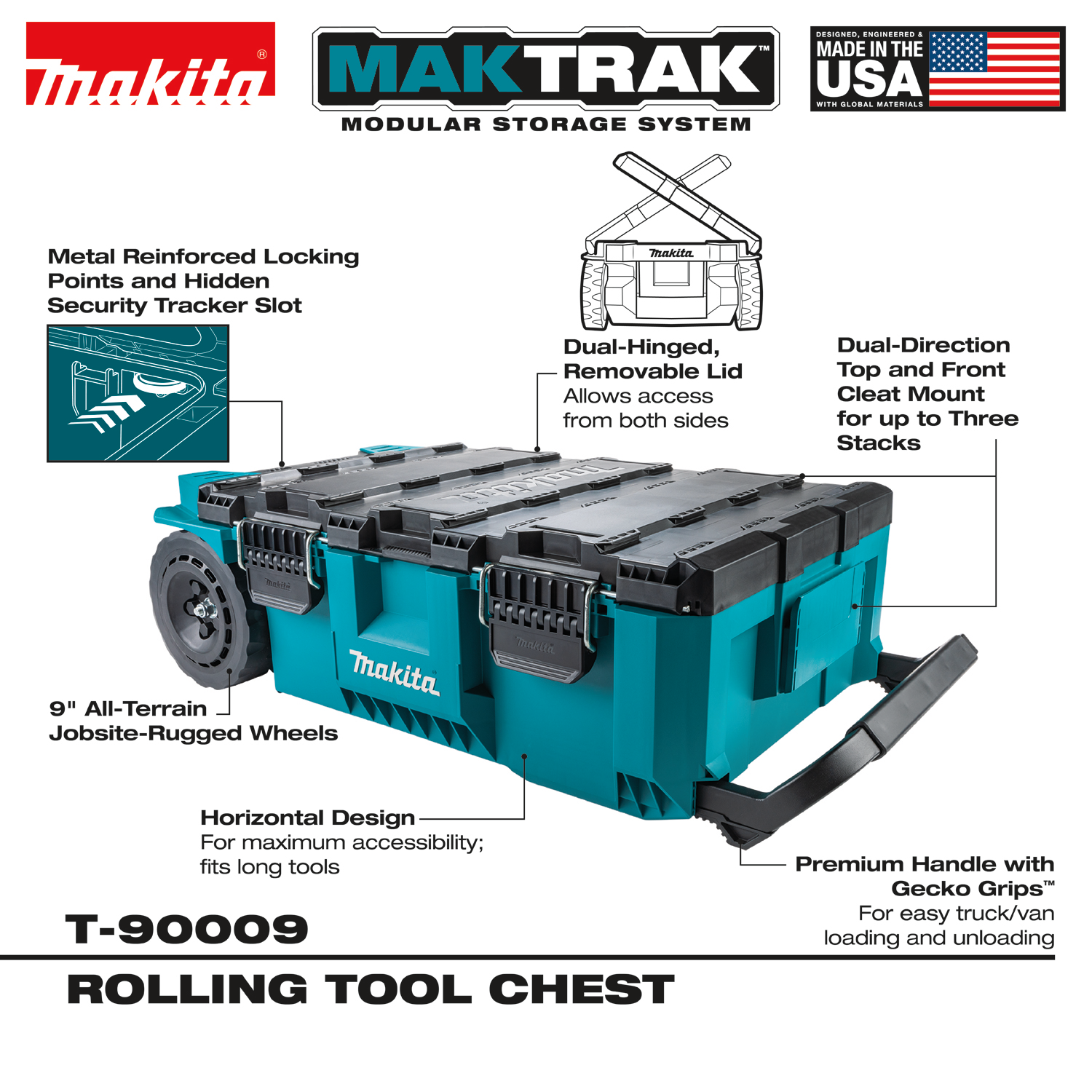 Makita T-90009 MAKTRAK Rolling Tool Chest - Ace Tool Group - Makita