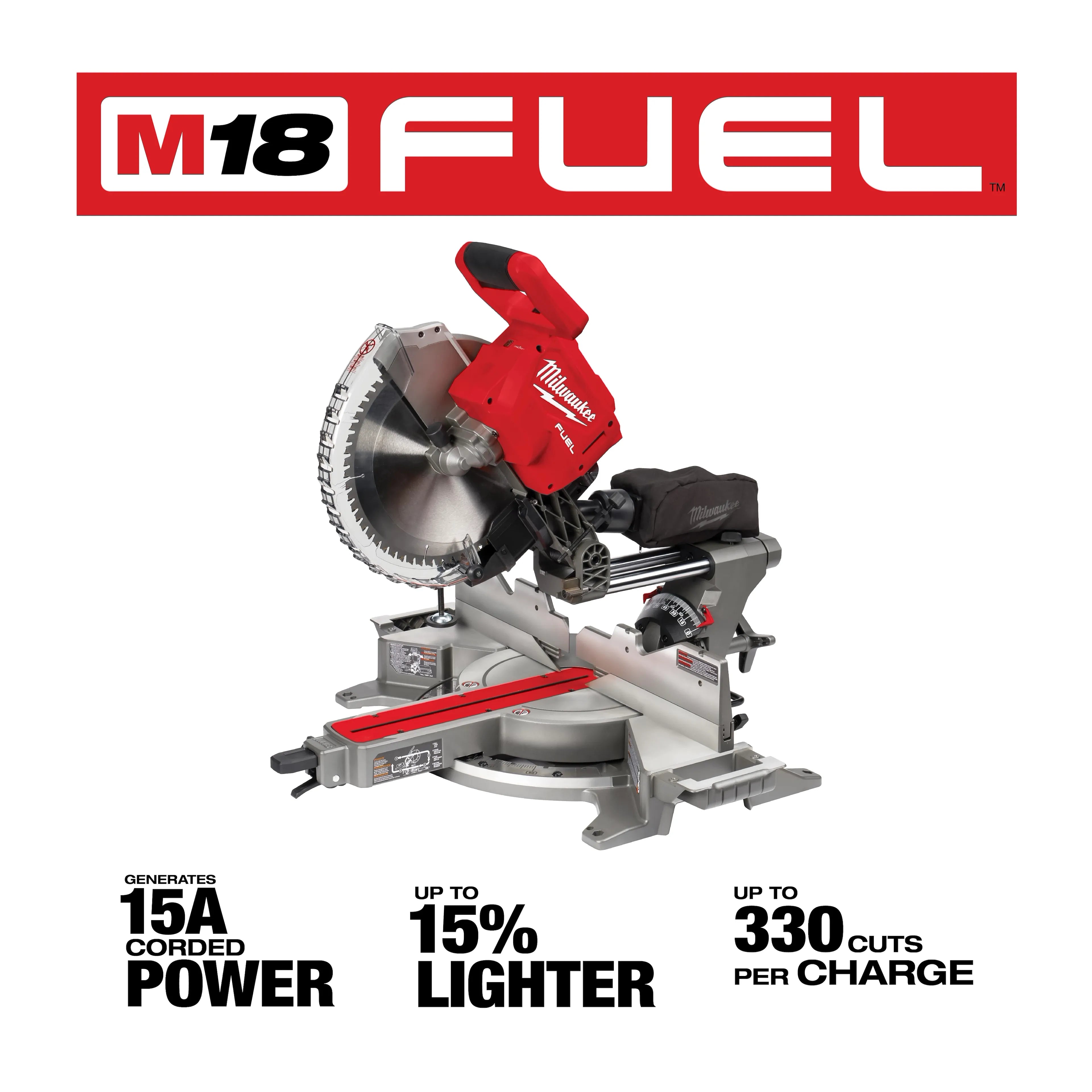 Milwaukee 2739-21HD M18 FUEL 12" Dual Bevel Sliding Compound Miter Saw - Ace Tool Group - Milwaukee