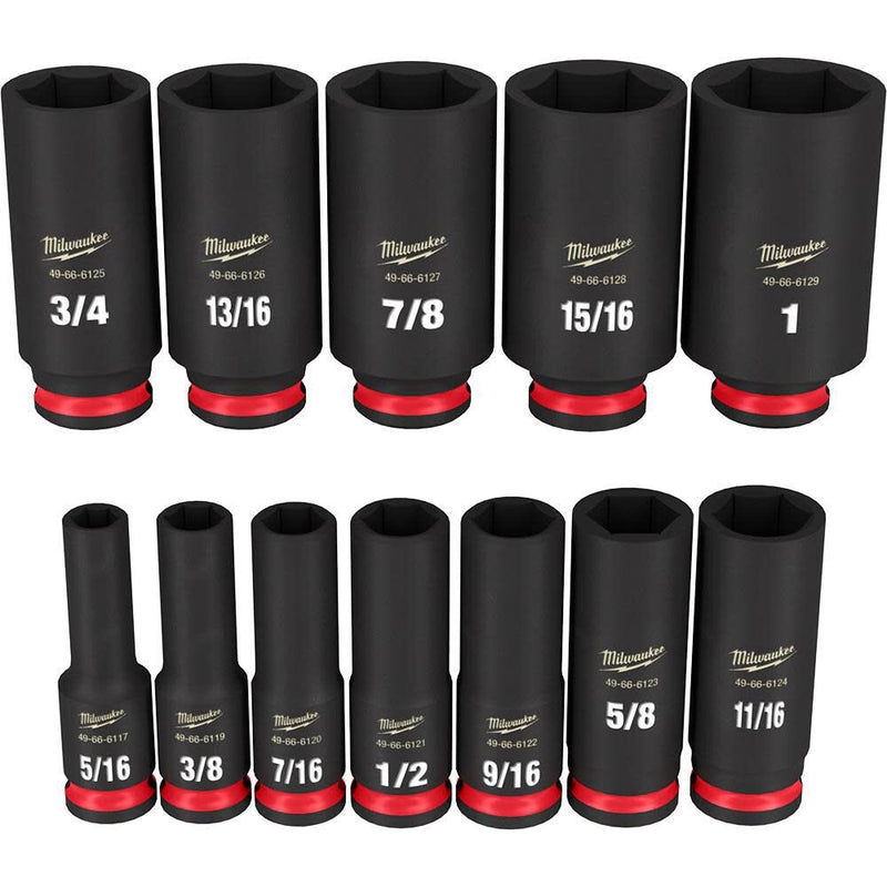 Milwaukee 49-66-7006 12PCSHOCKWAVE Impact Duty 3/8
