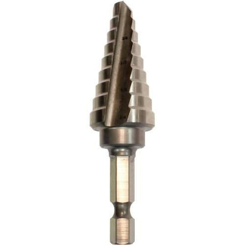 Makita 711493-A 1/4" to 3/4" H.S.S. Step Drill Bit - Ace Tool Group - Makita