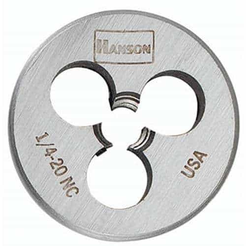 Irwin 3820ZR 1/4"-20Nc 1" Round Adjustable Die - Ace Tool Group - Irwin
