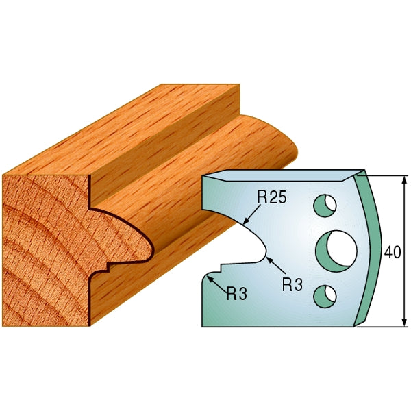 CMT 690.078 Pair of Profiled Knives for Shaper Cutters - Ace Tool Group - CMT