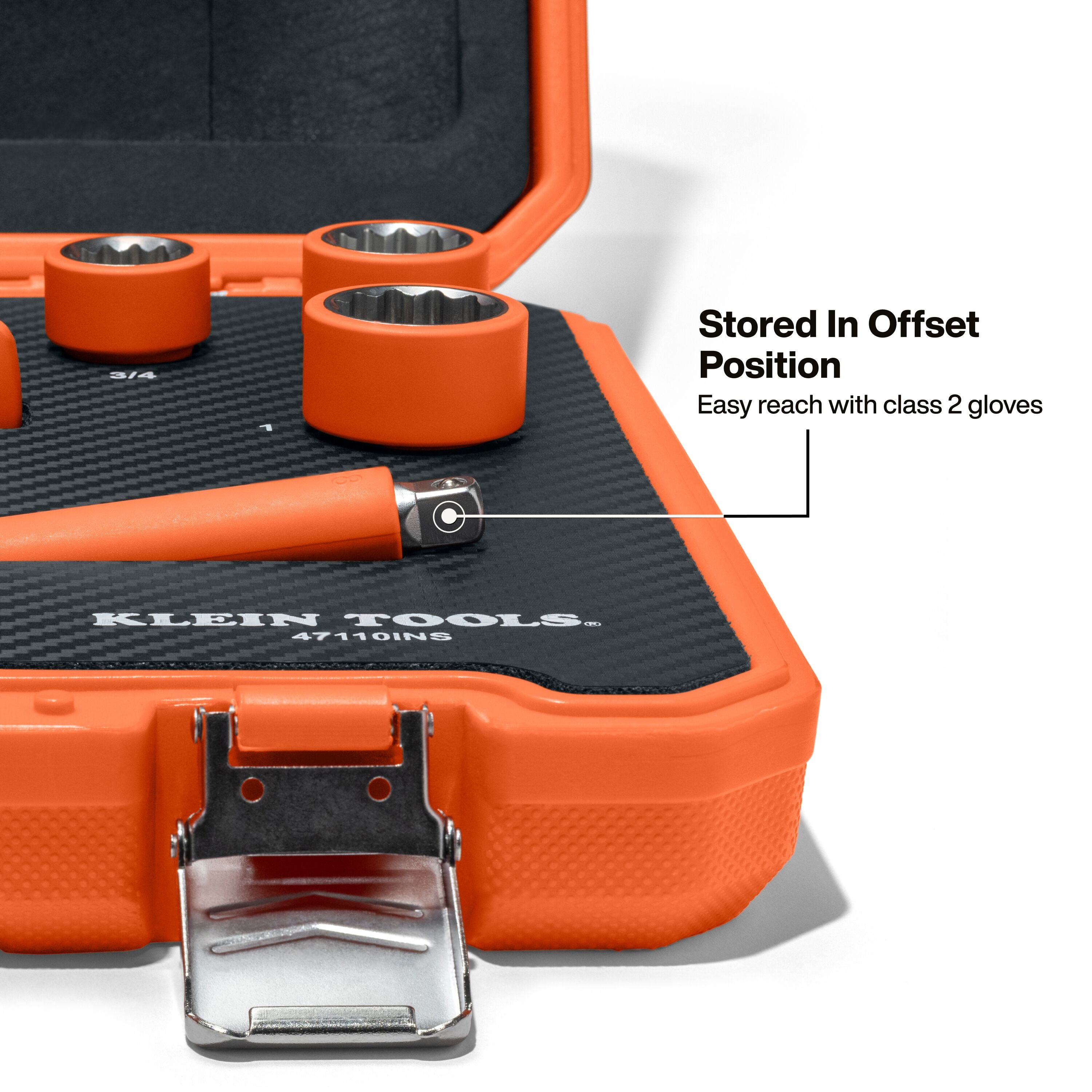 Klein Insulated Ratchet and Socket Set, 12-Piece - Ace Tool Group - KLEIN