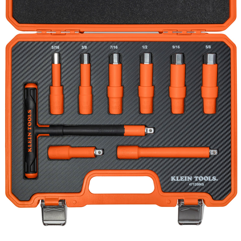 Klein Insulated T-Handle and Hex Bit Set, 9-Piece - Ace Tool Group - KLEIN