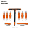 Klein Insulated T-Handle and Hex Bit Set, 9-Piece - Ace Tool Group - KLEIN