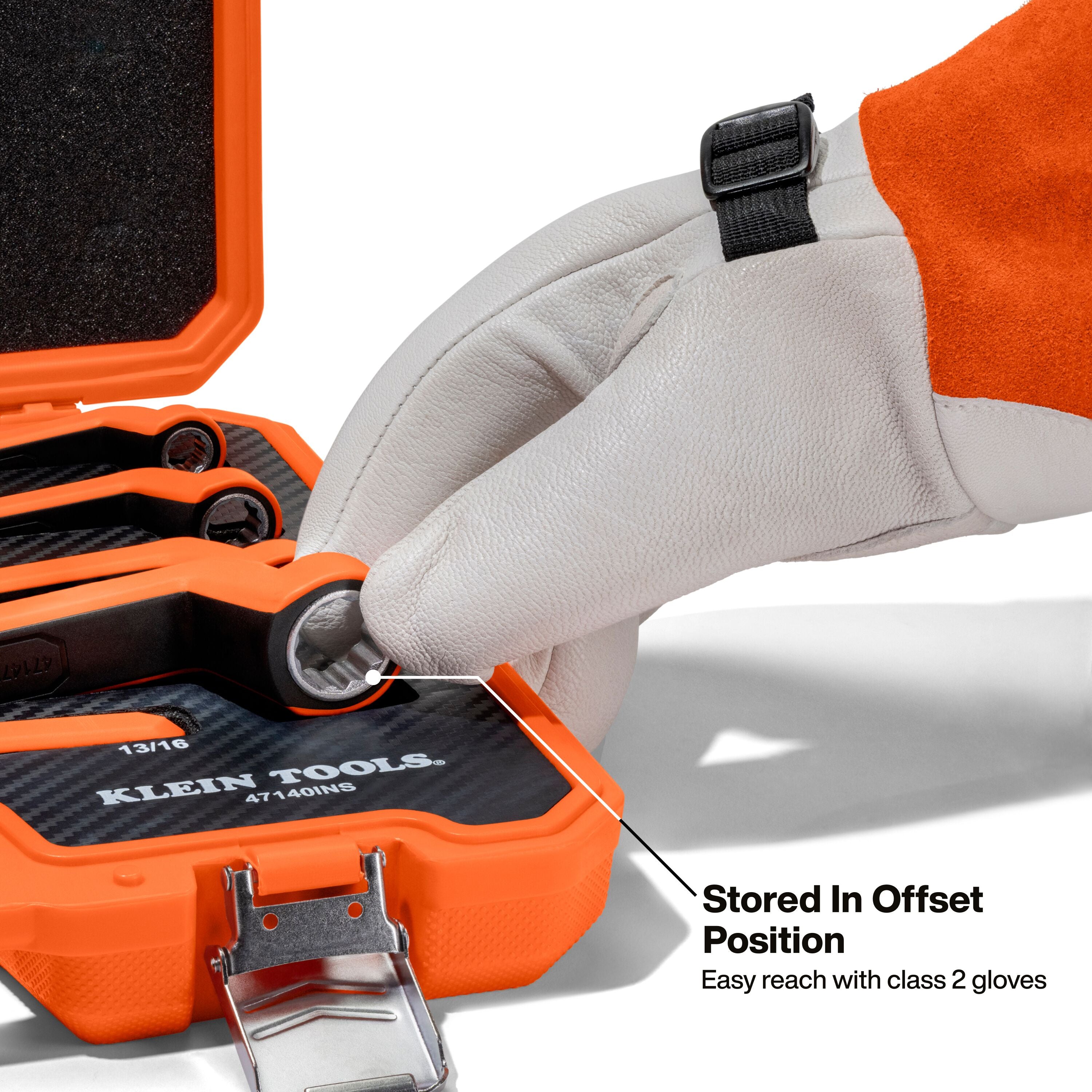 Klein 47140INS Insulated Box End Wrench Set, 8-Piece
