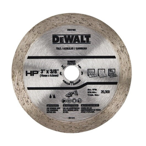 Dewalt Dw47350 3 In. Continuous Hp Tile Blade (5 Pack) - Ace Tool Group - DeWalt