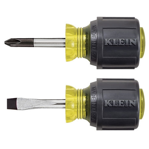 Klein Tools 85071 2-Piece Stubby Screwdriver Set - Ace Tool Group - Klein
