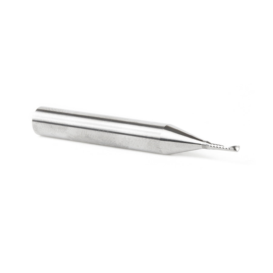 Amana Tool 51441 Solid Carbide Cnc Spiral O Single Flute, Plastic Cutting 1/16 Dia X 1/4 X 1/4 Shank X 2 Inch Long Up-Cut Router Bit - Ace Tool Group - Amana Tool